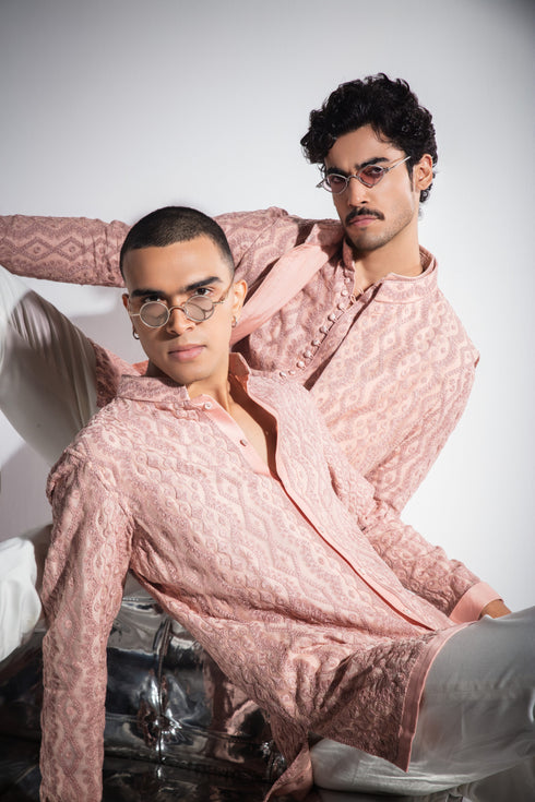 Scallop Dori Nehru Jacket Set