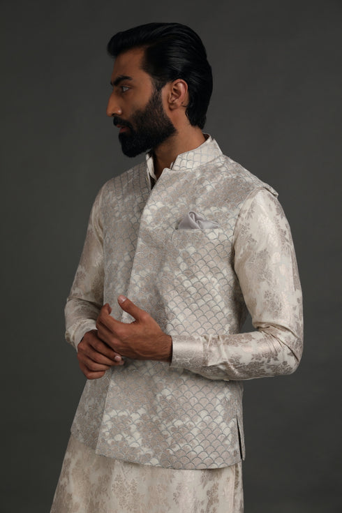 Banarasi Nehru Jacket Set