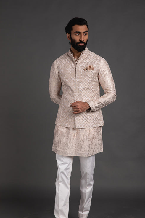 Banarasi Nehru Jacket Set