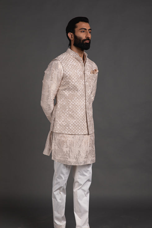 Banarasi Nehru Jacket Set