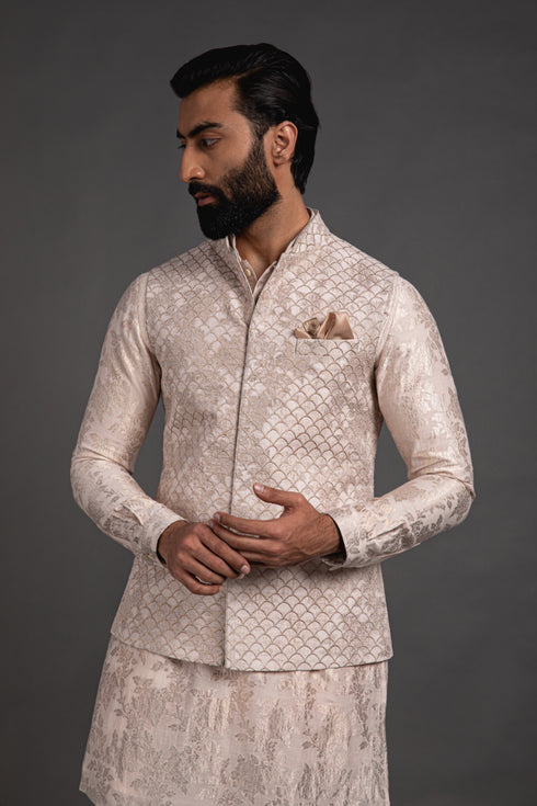 Banarasi Nehru Jacket Set