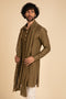 Jamdani Kurta with Stole and Pants