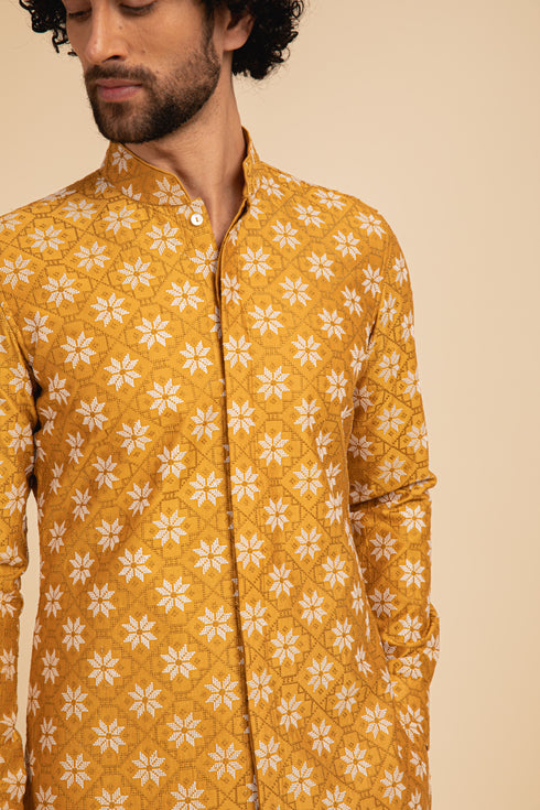 Kairos Front Open Kurta Set