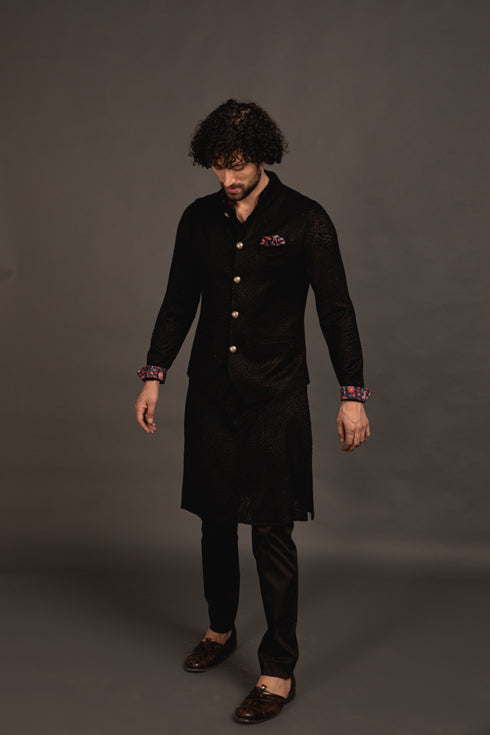 Zig Zag Wait Waist Coat Set