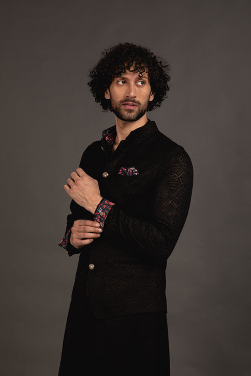 Zig Zag Wait Waist Coat Set