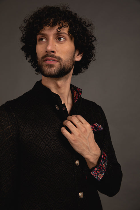 Zig Zag Wait Waist Coat Set