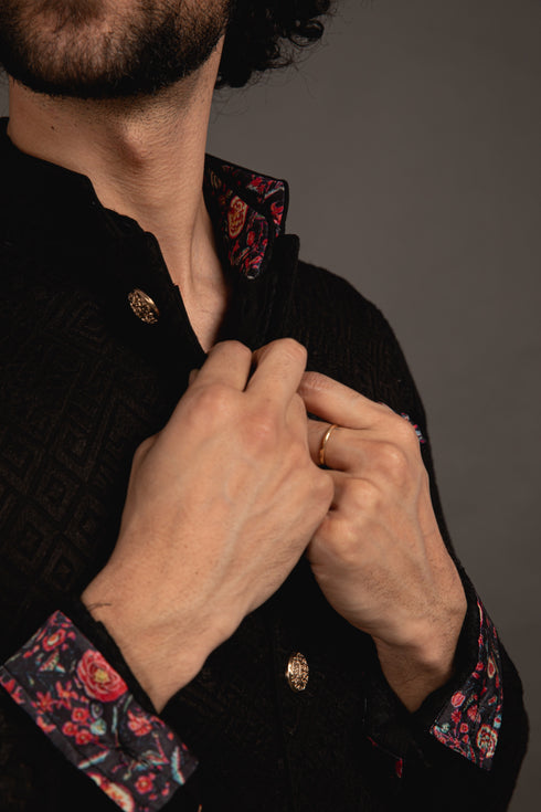 Zig Zag Wait Waist Coat Set