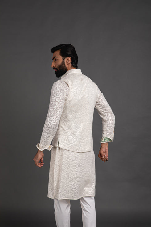 Zig Zag Wait Waist Coat Set