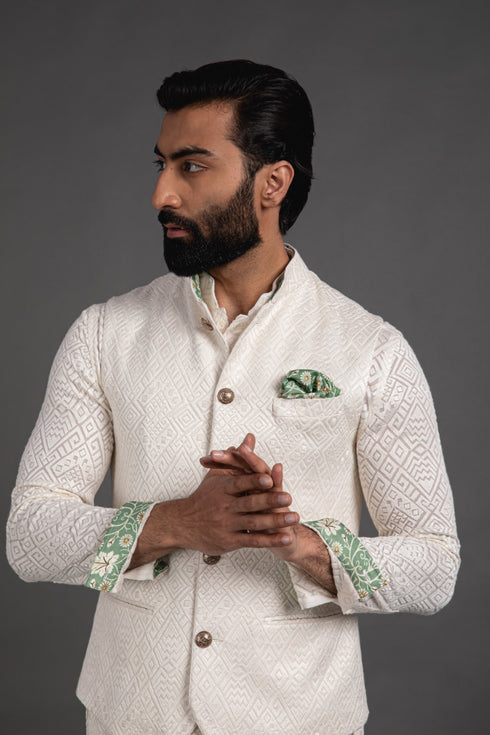 Zig Zag Wait Waist Coat Set