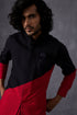 Color Block Nehru Jacket Set