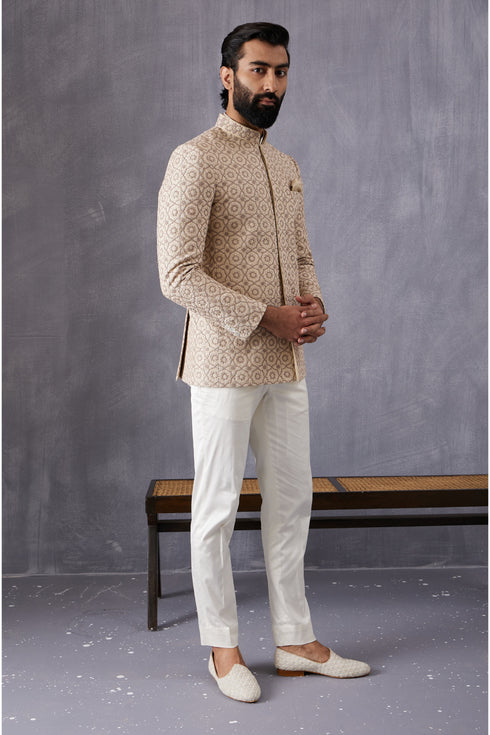 Dori Embroidered Bandhgala Set