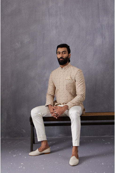 Dori Embroidered Bandhgala Set