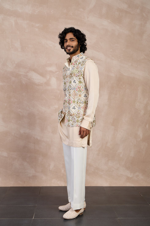 Bloom Nehru Jacket Set
