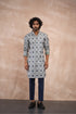 Dice Front Open Edgecut Kurta Set