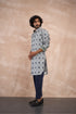 Dice Front Open Edgecut Kurta Set