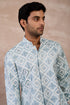 Dice Front Open Edgecut Kurta Set