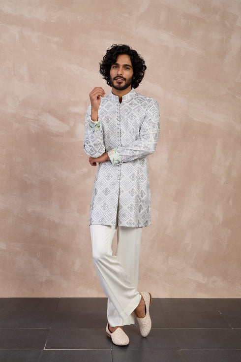 Dice Front Lupi Button Kurta Set