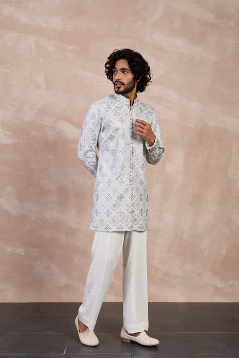 Dice Front Lupi Button Kurta Set