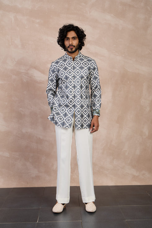 Dice Full Lupi Button Kurta Set