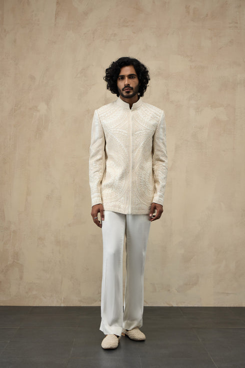 Half Moon Dori Bandhgala Set