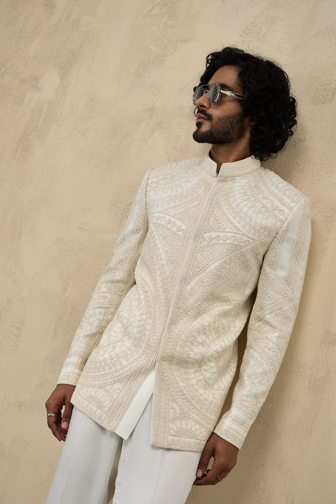 Half Moon Dori Bandhgala Set