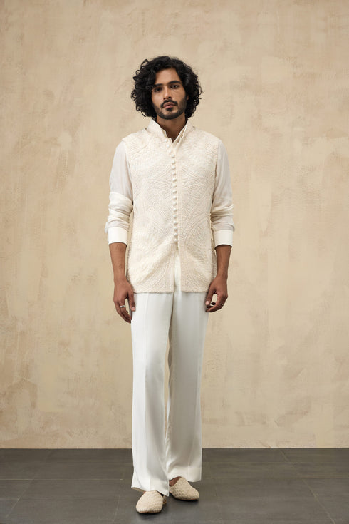 Half Moon Dori Nehru Jacket Set