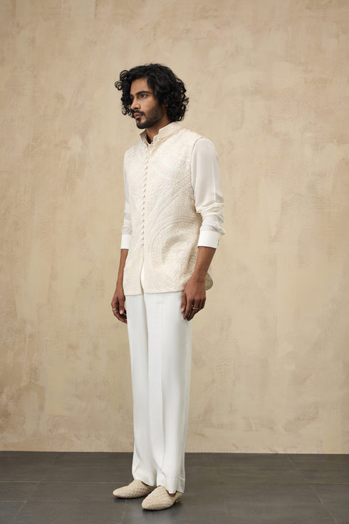 Half Moon Dori Nehru Jacket Set