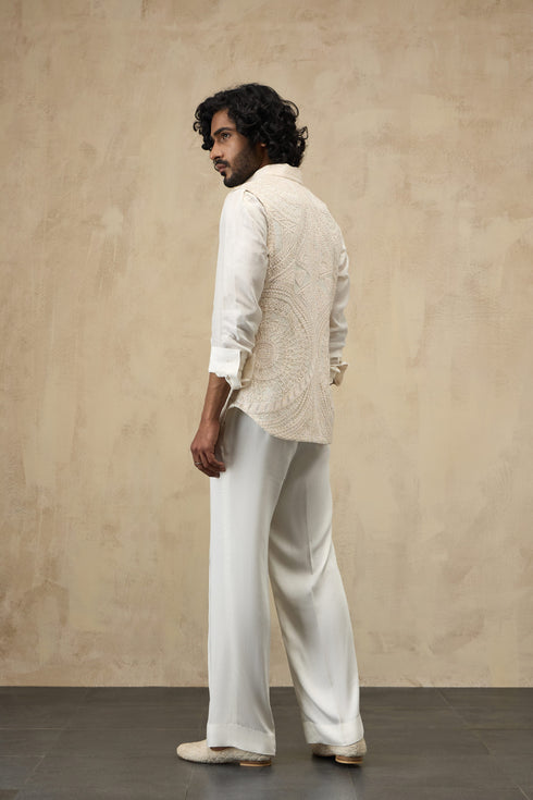 Half Moon Dori Nehru Jacket Set