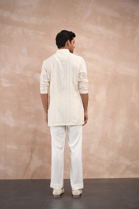 Half Moon Aari Kurta Shirt Set