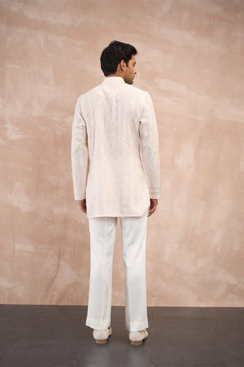 Half Moon Aari Kurta Shirt Set