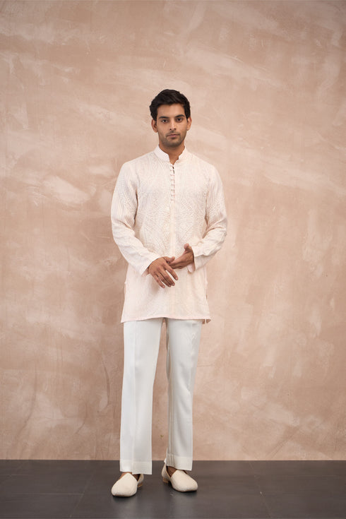 Half Moon Aari Kurta Shirt Set