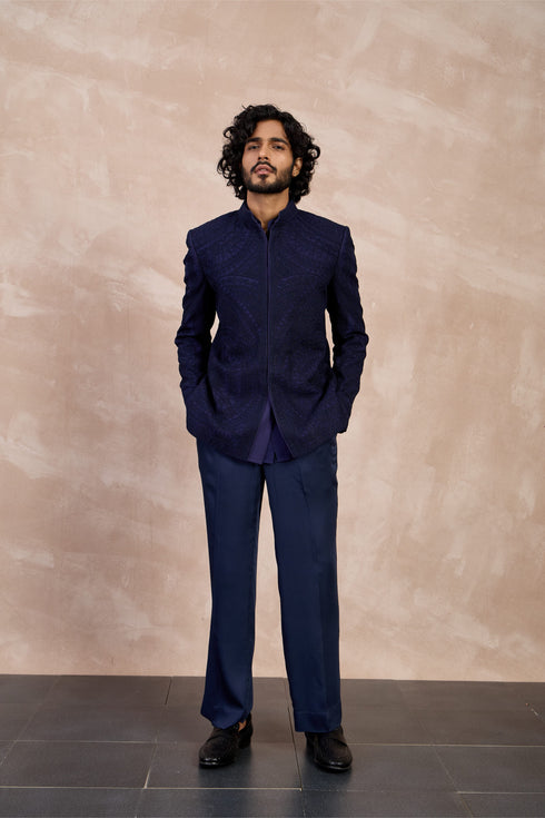 Half Moon Dori Bandhgala Set