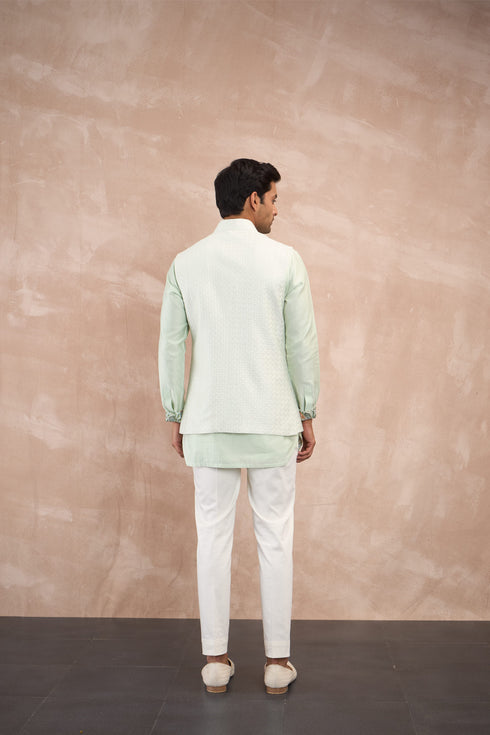 Inara Motif Nehru Jacket Set