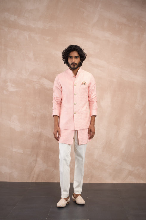 Inara Motif Nehru Jacket Set