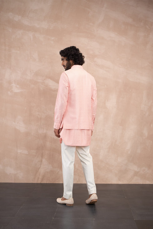 Inara Motif Nehru Jacket Set