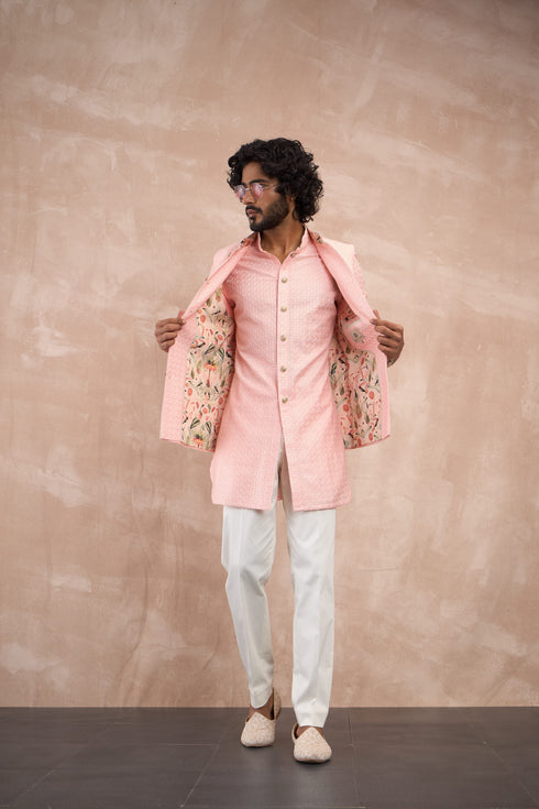 Inara Motif Nehru Jacket Set