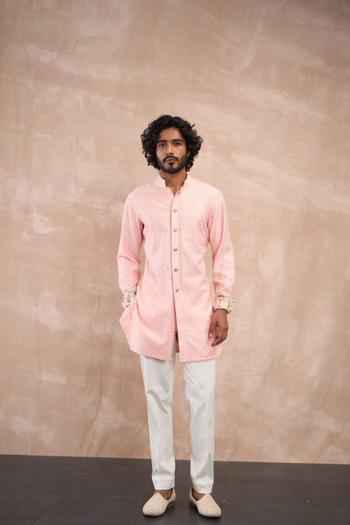 Inara Motif Nehru Jacket Set