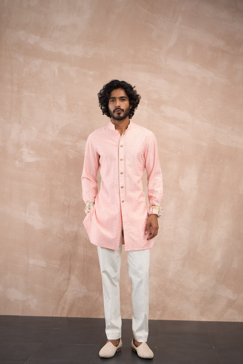 Inara Motif Nehru Jacket Set
