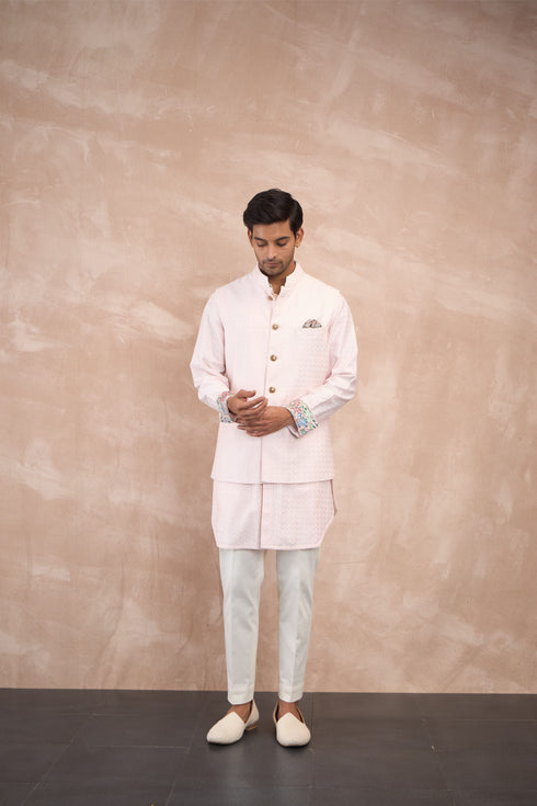 Inara Motif Nehru Jacket Set