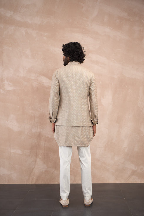 Inara Motif Nehru Jacket Set