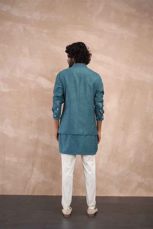 Inara Motif Nehru Jacket Set