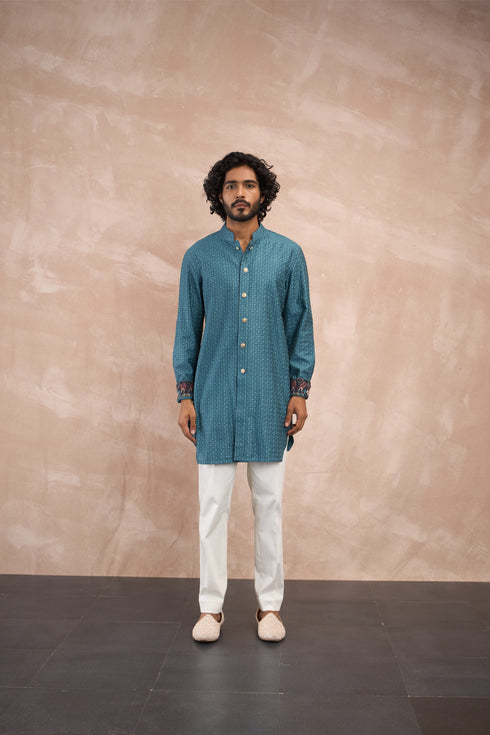 Inara Motif Nehru Jacket Set