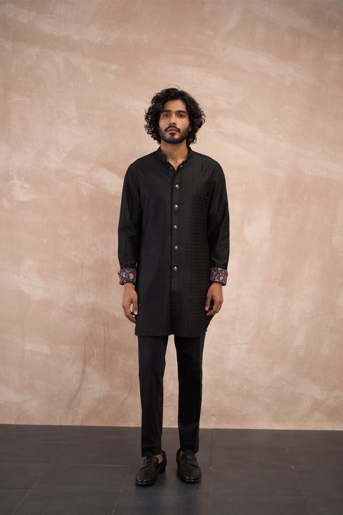 Inara Motif Nehru Jacket Set