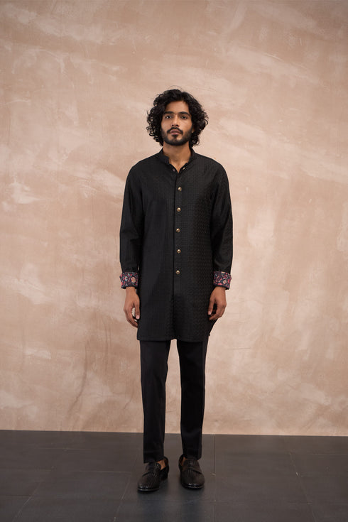 Inara Motif Nehru Jacket Set