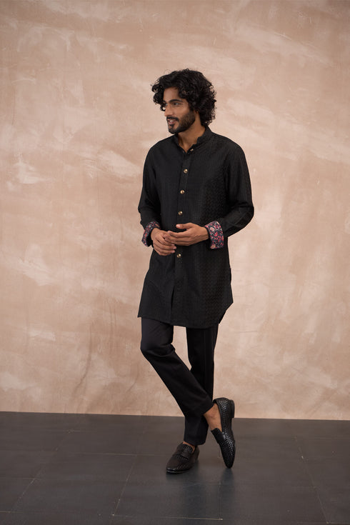 Inara Motif Nehru Jacket Set