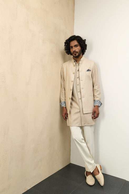 Inara Nehru Jacket+FOE Set