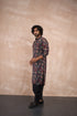 Tropical Black Kurta Set