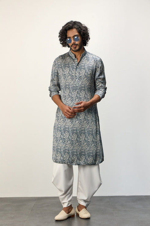 Champagne Zaal kurta Set