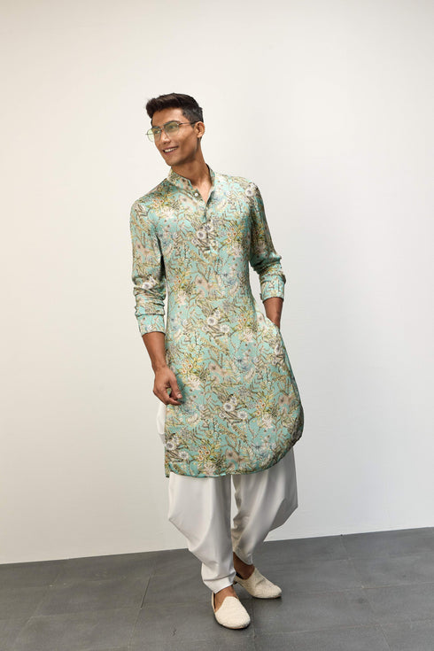 Pastel blue kurta Set