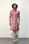 Pink Peonies Kurta Set